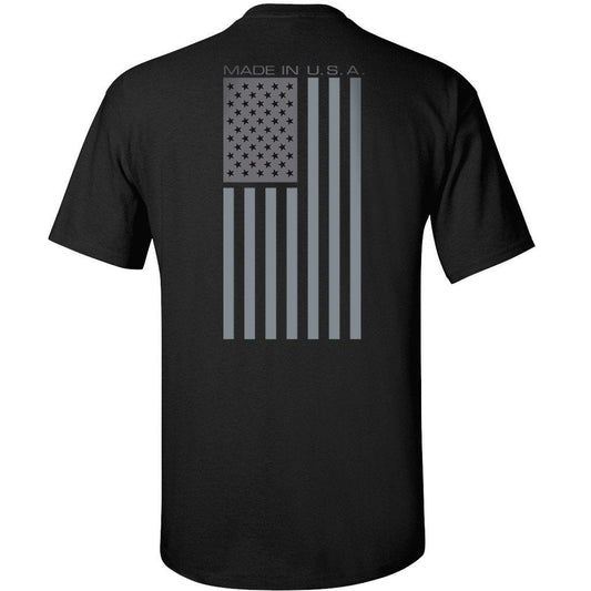 Made in USA Black T-Shirt - Back Printed