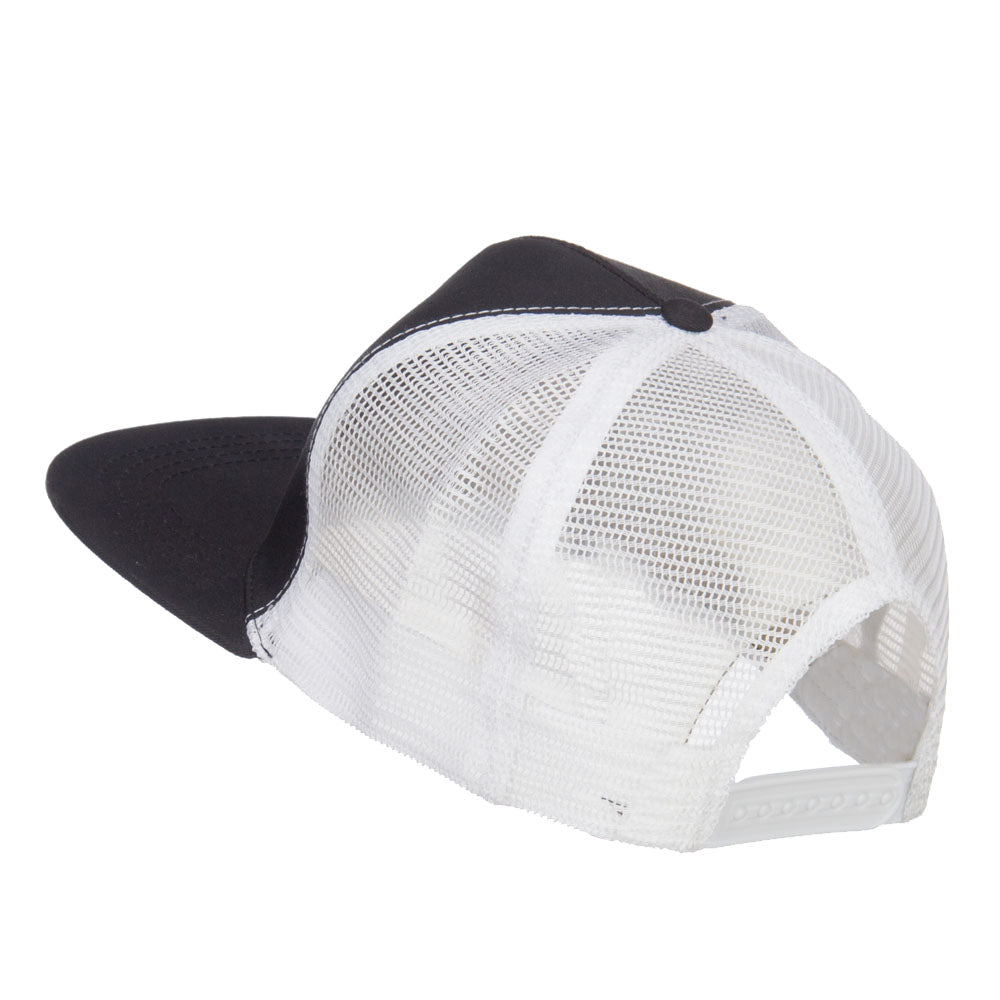 Flat Bill Snapback Trucker Cap