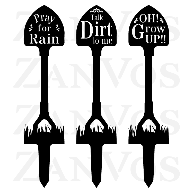 Shovel Garden Stakes