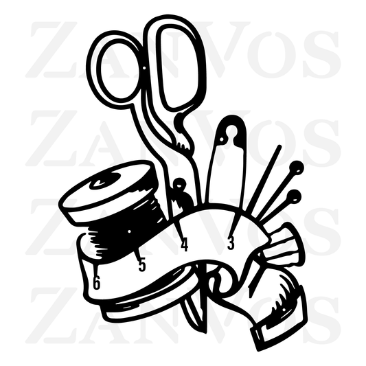 Sewing Tools Wall Art