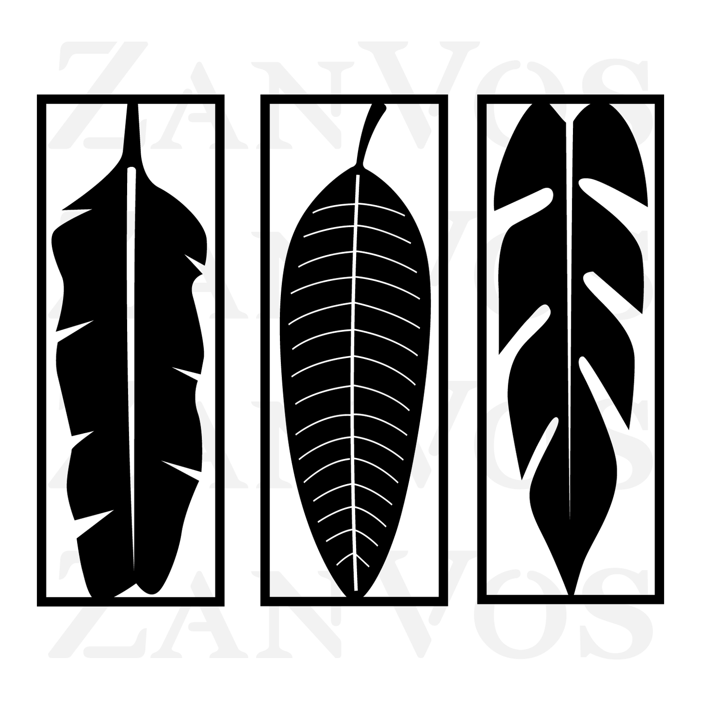 Leaf Set Wall Art V1