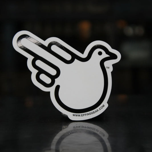 4 Pack - Black & White Stickers