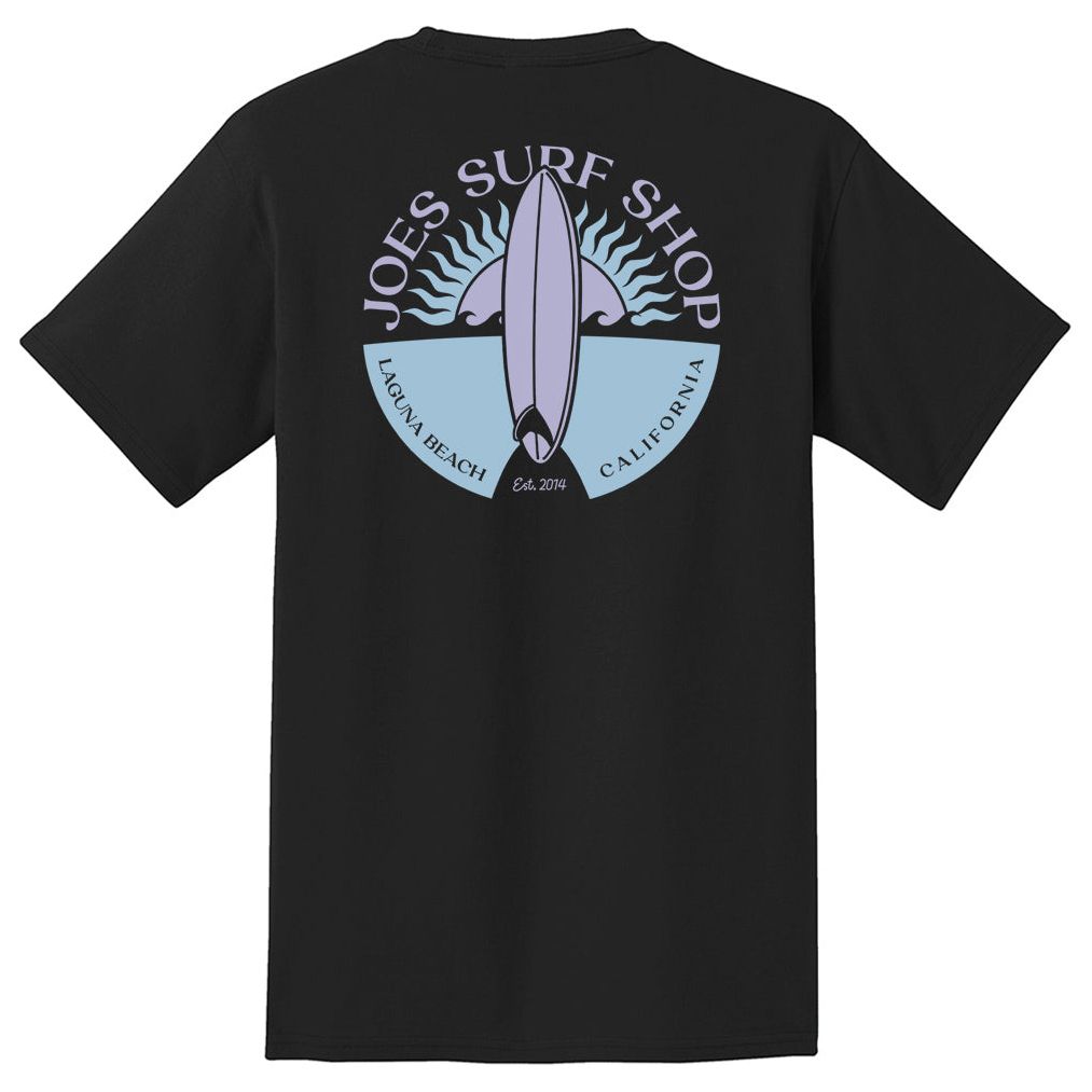 Joe's Surf Shop Sunset Scene Heavyweight Pocket Tee