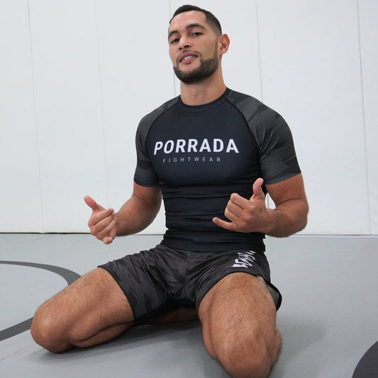 BLACK CAMO RASH GUARD