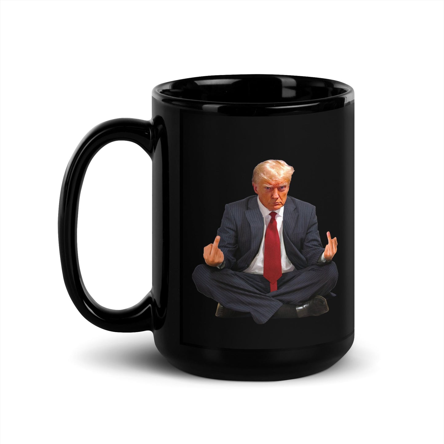 Zen of Trump Meditation Black Mug