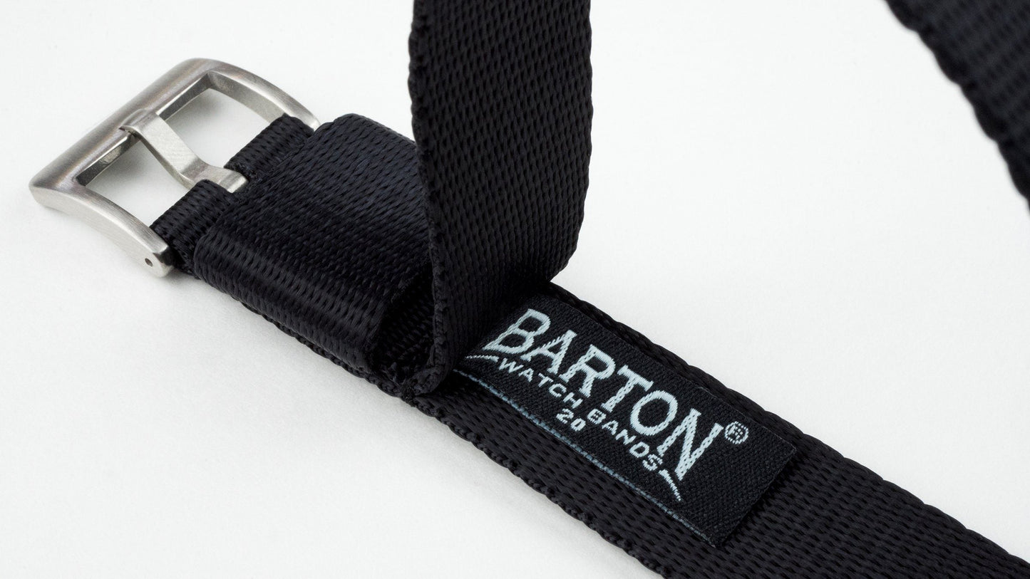 Black Nylon NATO® style Watch Band