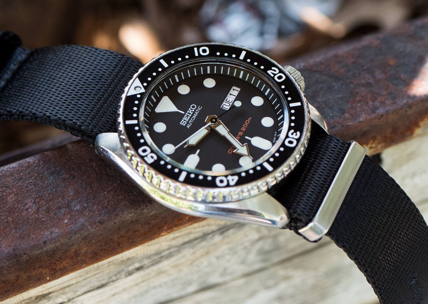 Black Nylon NATO® style Watch Band