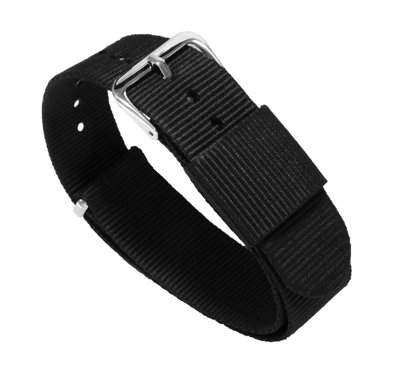 Black Nylon NATO® Style Watch Band