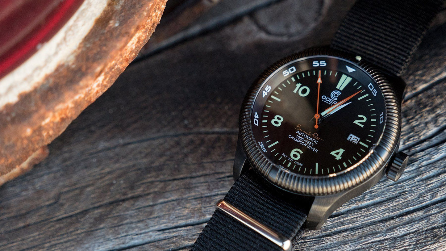 Black Nylon NATO® Style Watch Band