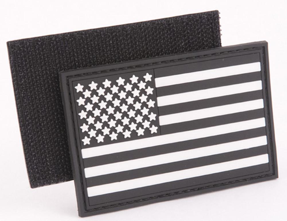PVC 2"x3" USA FLAG PATCH for Tactical Cap