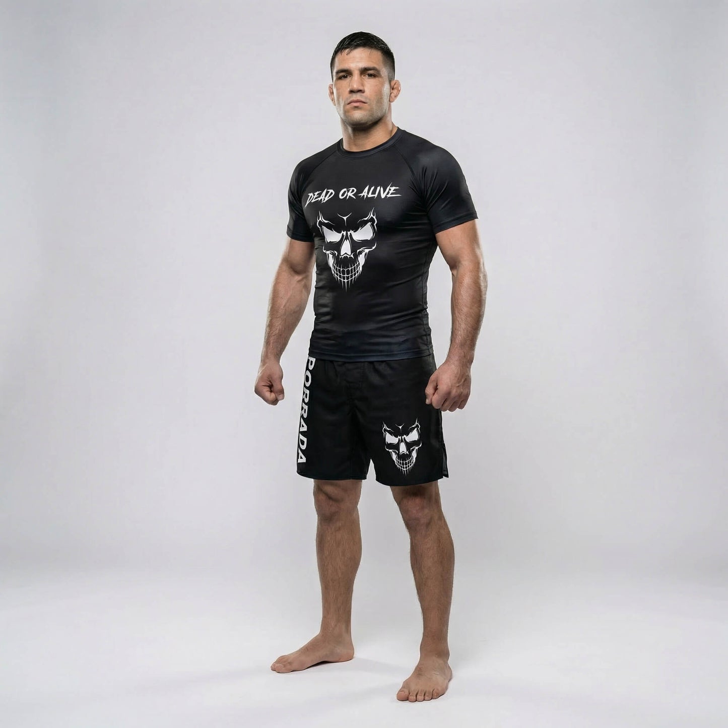 SKULL SHORT SLEEVE RASH GUARD