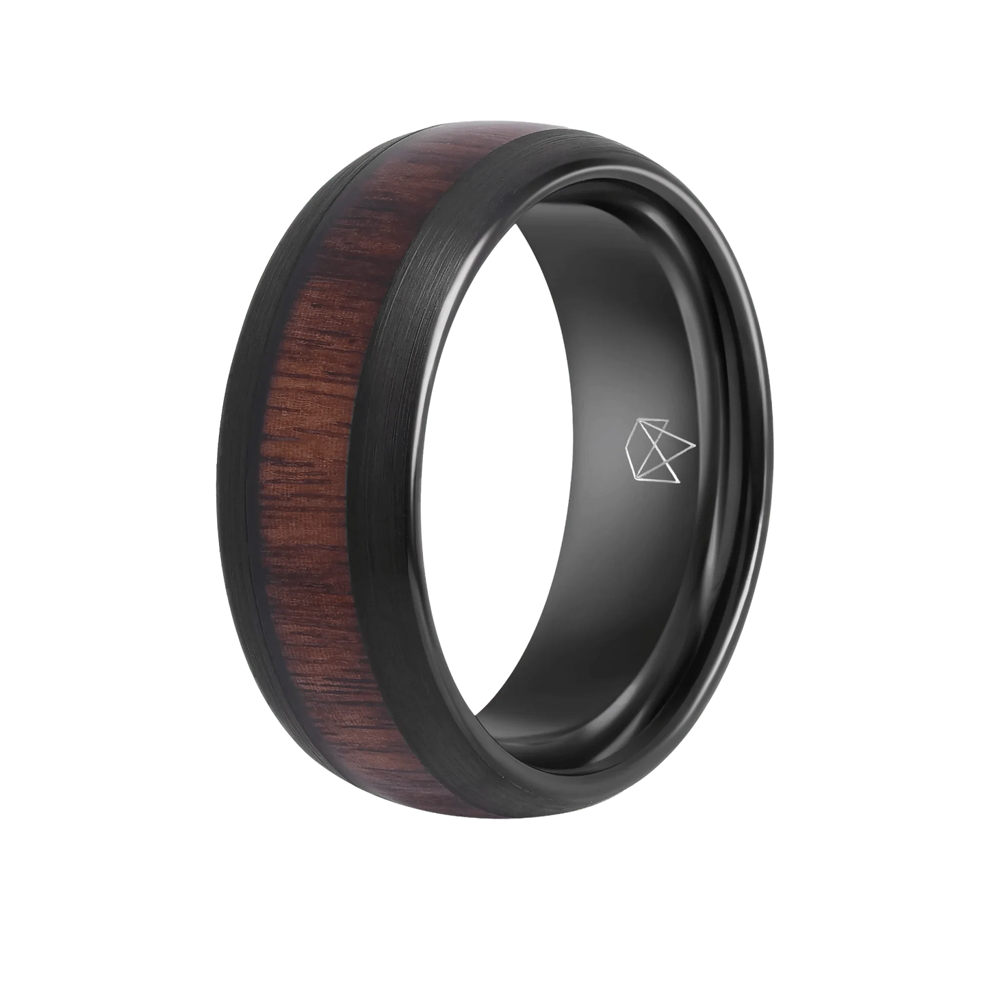 Black Tungsten Ring Ironwood