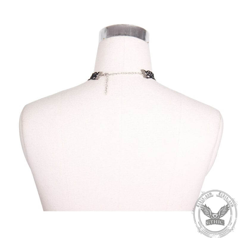 Black Rose Lace Gothic Choker