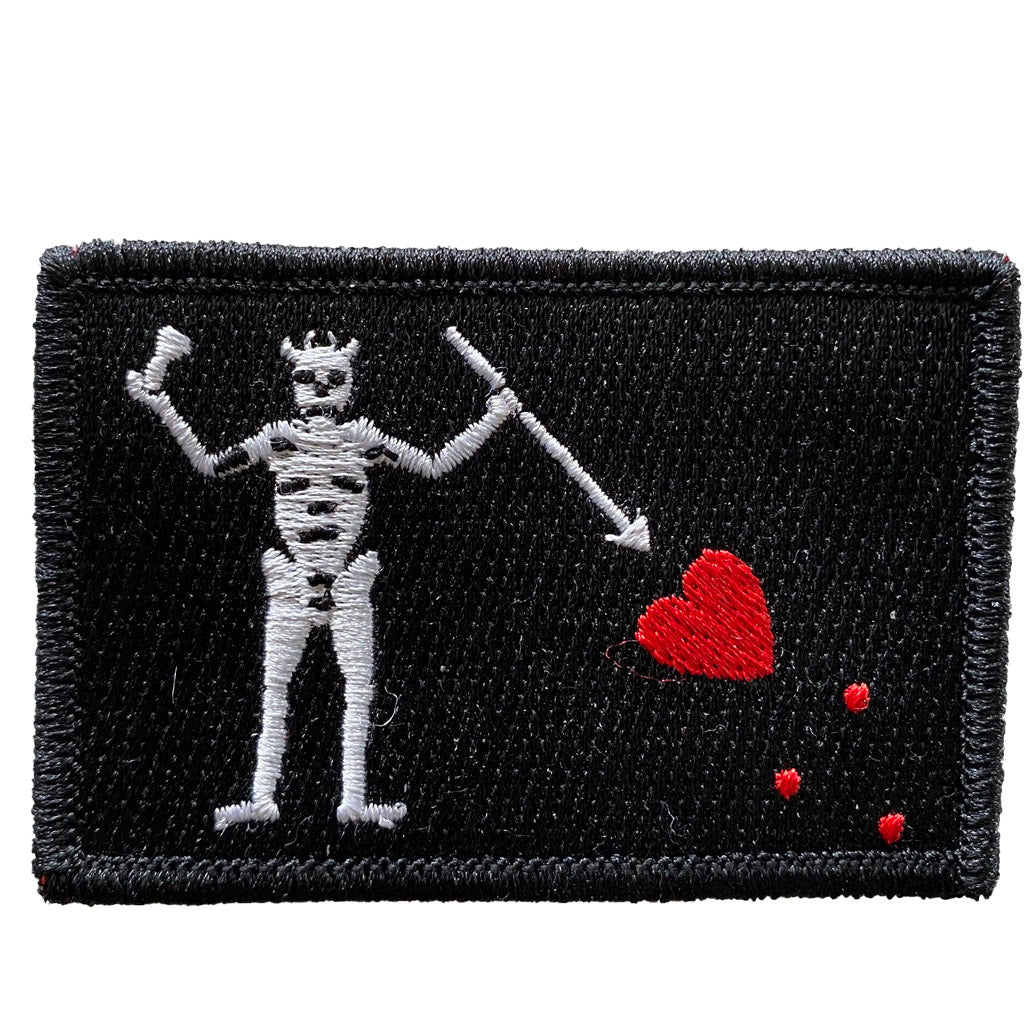 2"x3" Blackbeard Pirate Flag Tactical Patch