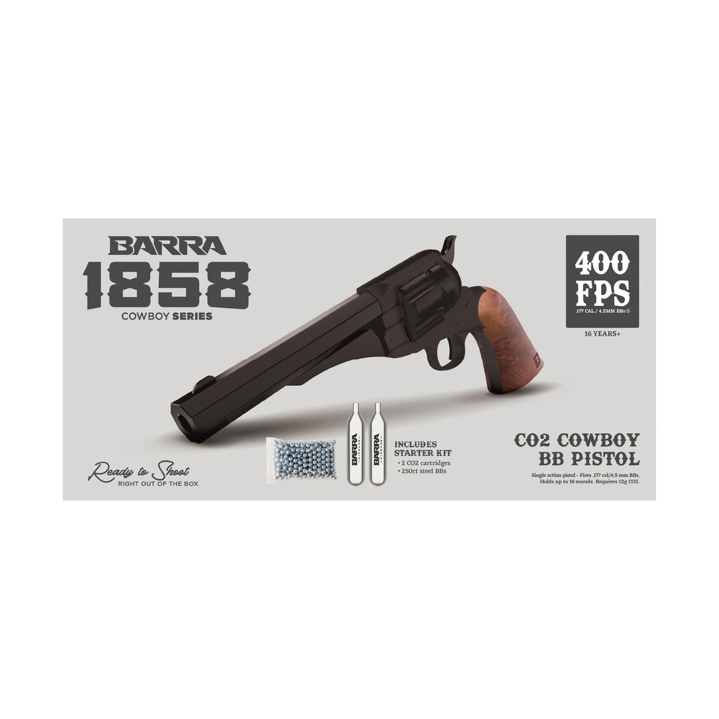 1858 CO2 Pistol Kit - Black