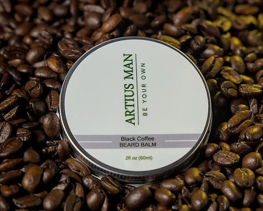Black Coffee Beard Balm – Dark Roast Coffee Beard Control and Conditioning (2 oz)