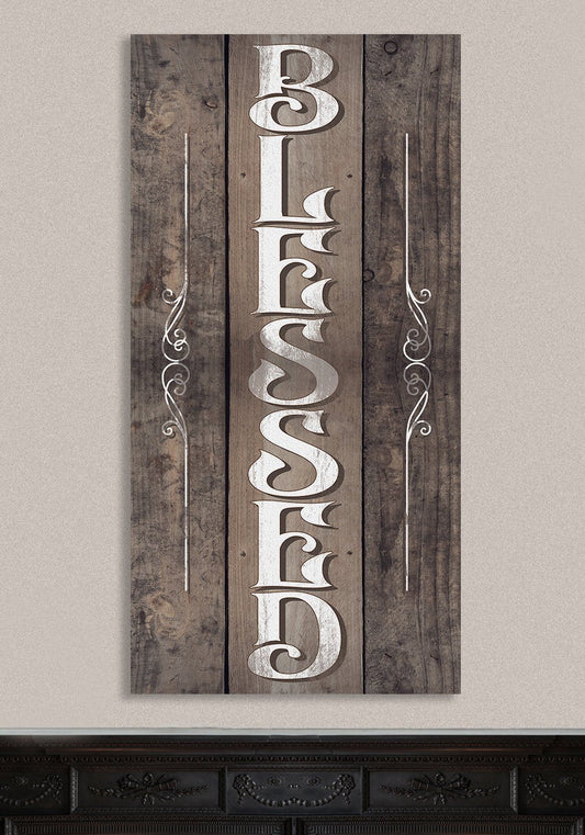 Blessed - Vertical - Canvas