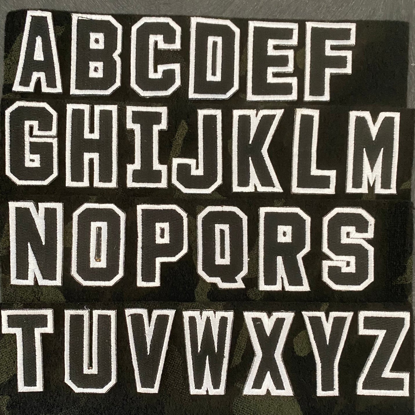 Spell Anything - Tactical Letters -  2" x 1.25" - Black