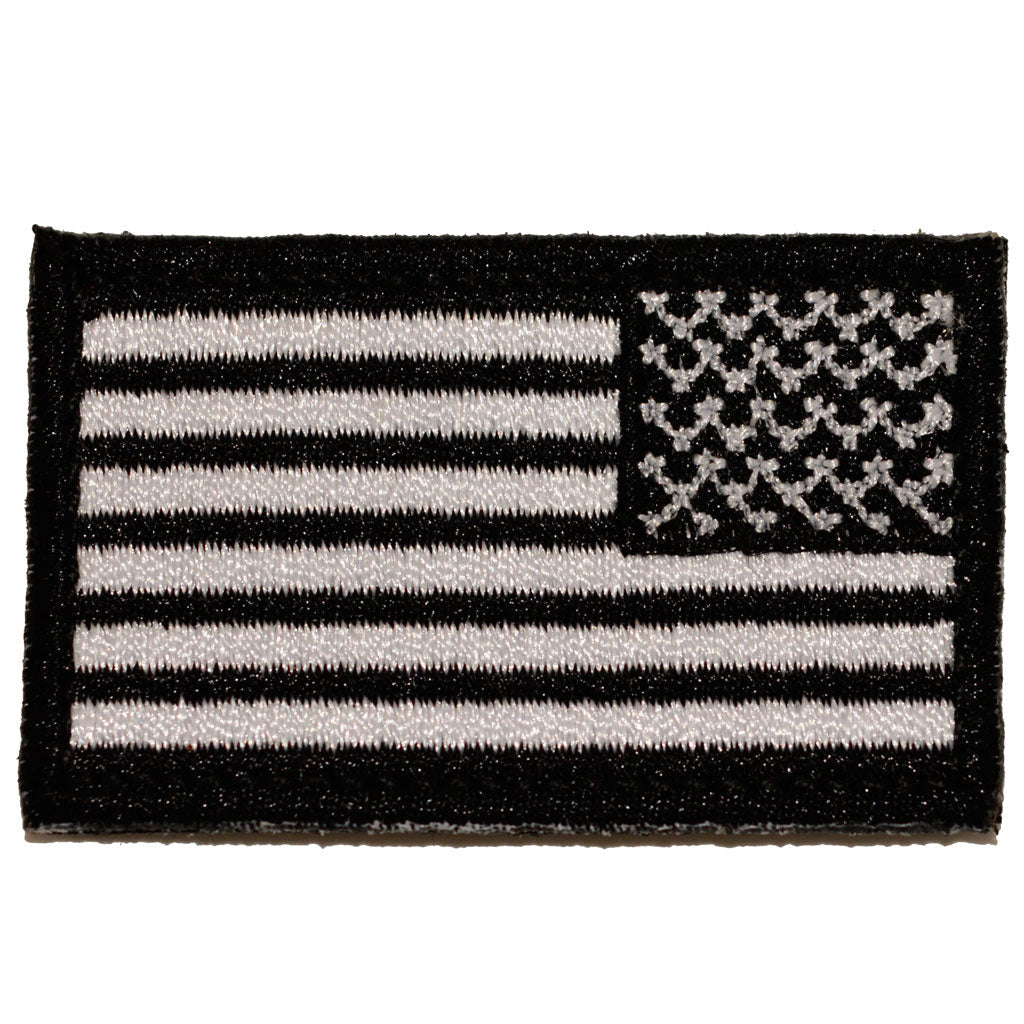 Reverse Mini USA Flag Patches - 1.5" x 2" - Reverse