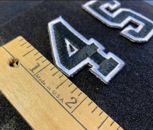 Tactical Numbers 2" x 1.25" - Black