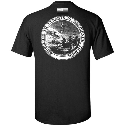 Black - Rebellion to Tyrants is Obedience to God T-Shirt