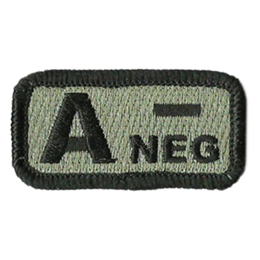 Blood Type Patches - Type A Negative - 2" x 1"