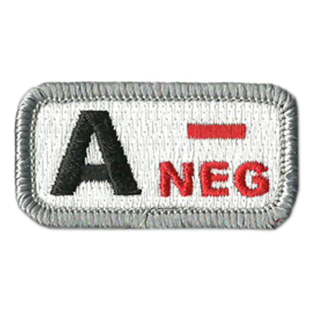 Blood Type Patches - Type A Negative - 2" x 1"