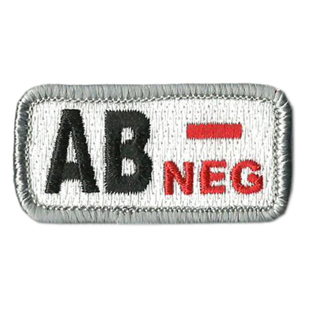 Blood Type Patches - Type AB Negative - 2" x 1"