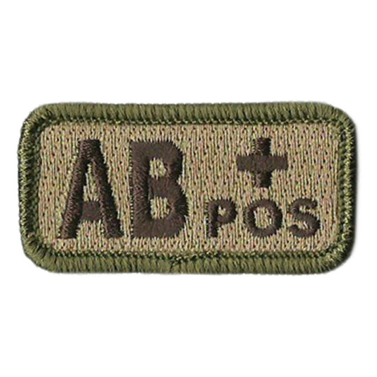 Blood Type Patches - Type AB Positive - 2" x 1"