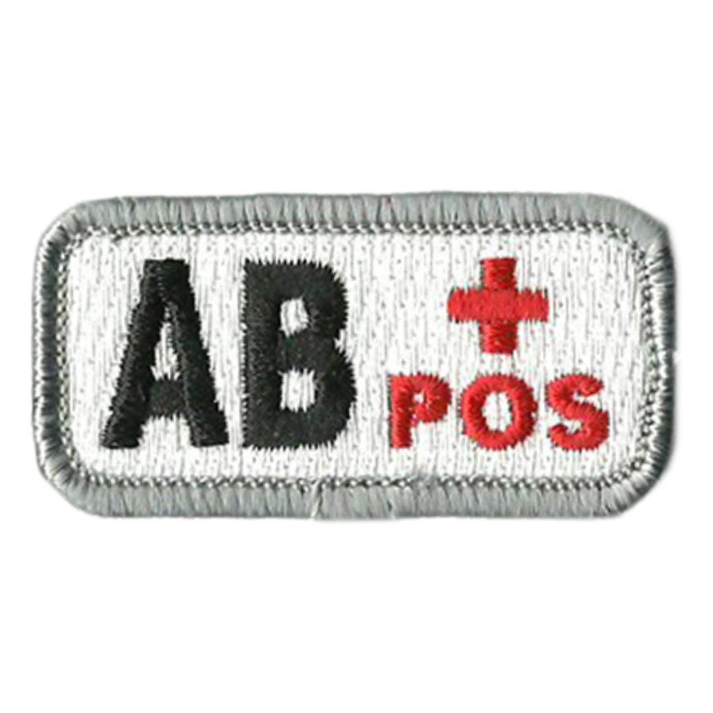 Blood Type Patches - Type AB Positive - 2" x 1"
