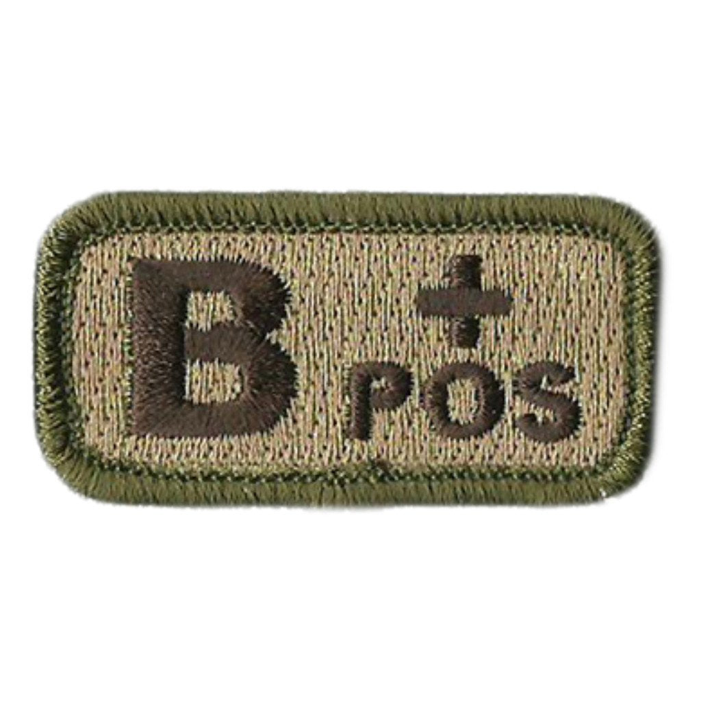 Blood Type Patches - Type B Positive - 2" x 1"