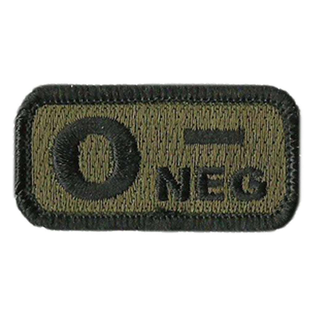 Blood Type Patches - Type O Negative - 2" x 1"
