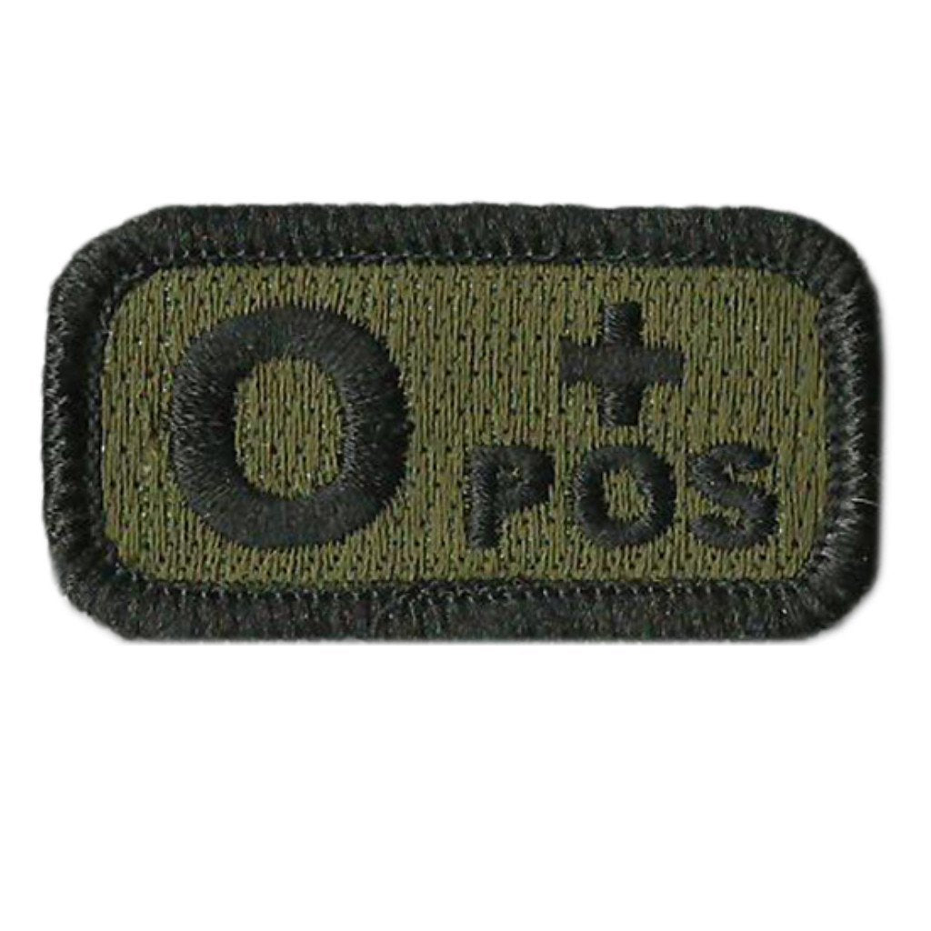 Blood Type Patches - Type O Positive - 2" x 1"