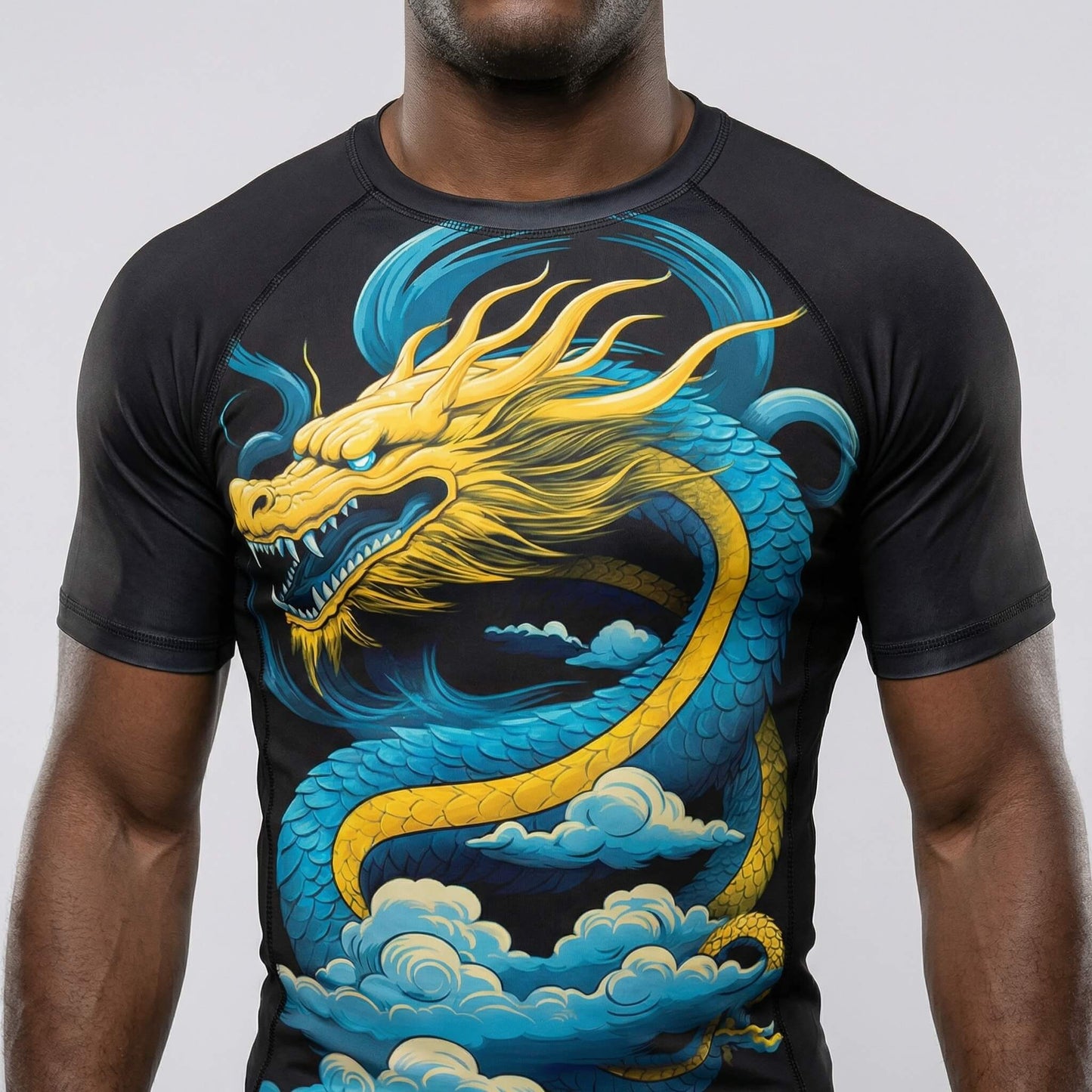 BLUE DRAGON SHORT SLEEVE RASH GUARD