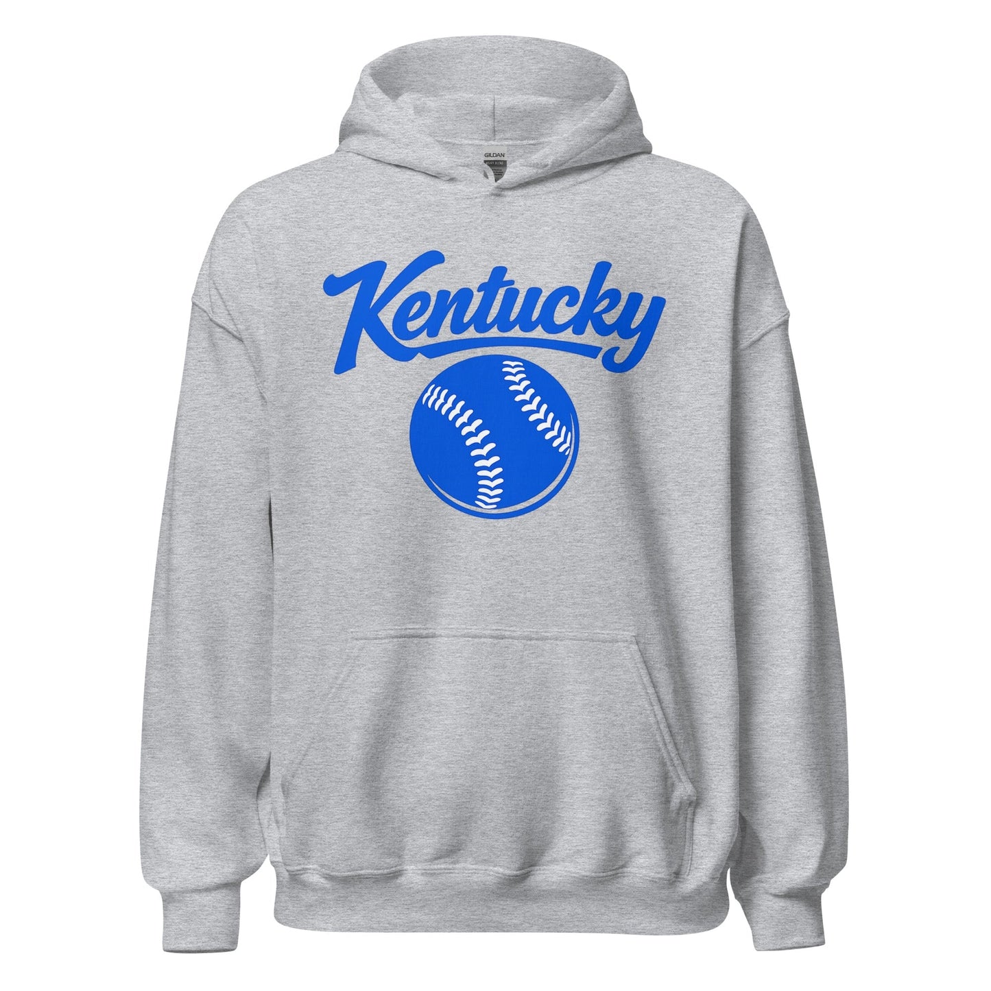 Blue Kentucky Script Softball Hoodie | Classic Pullover Sweatshirt