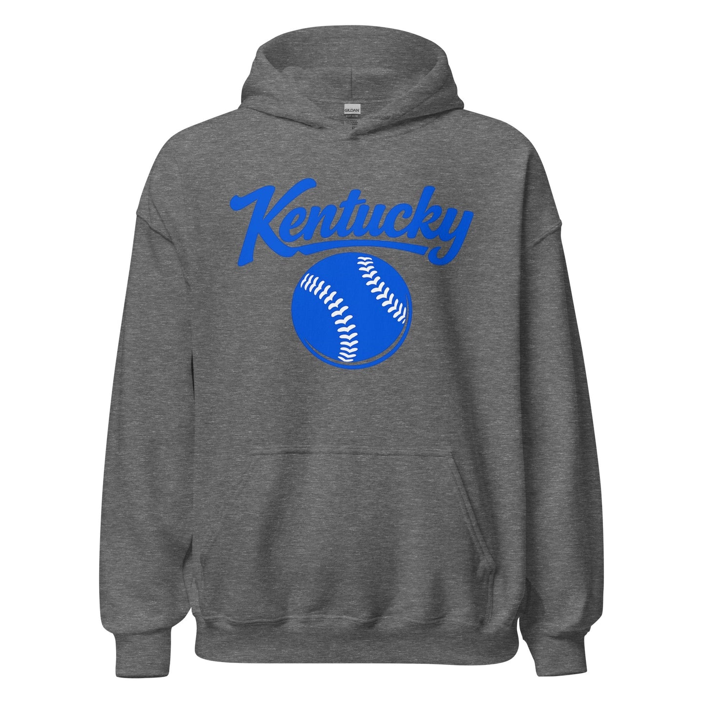 Blue Kentucky Script Softball Hoodie | Classic Pullover Sweatshirt