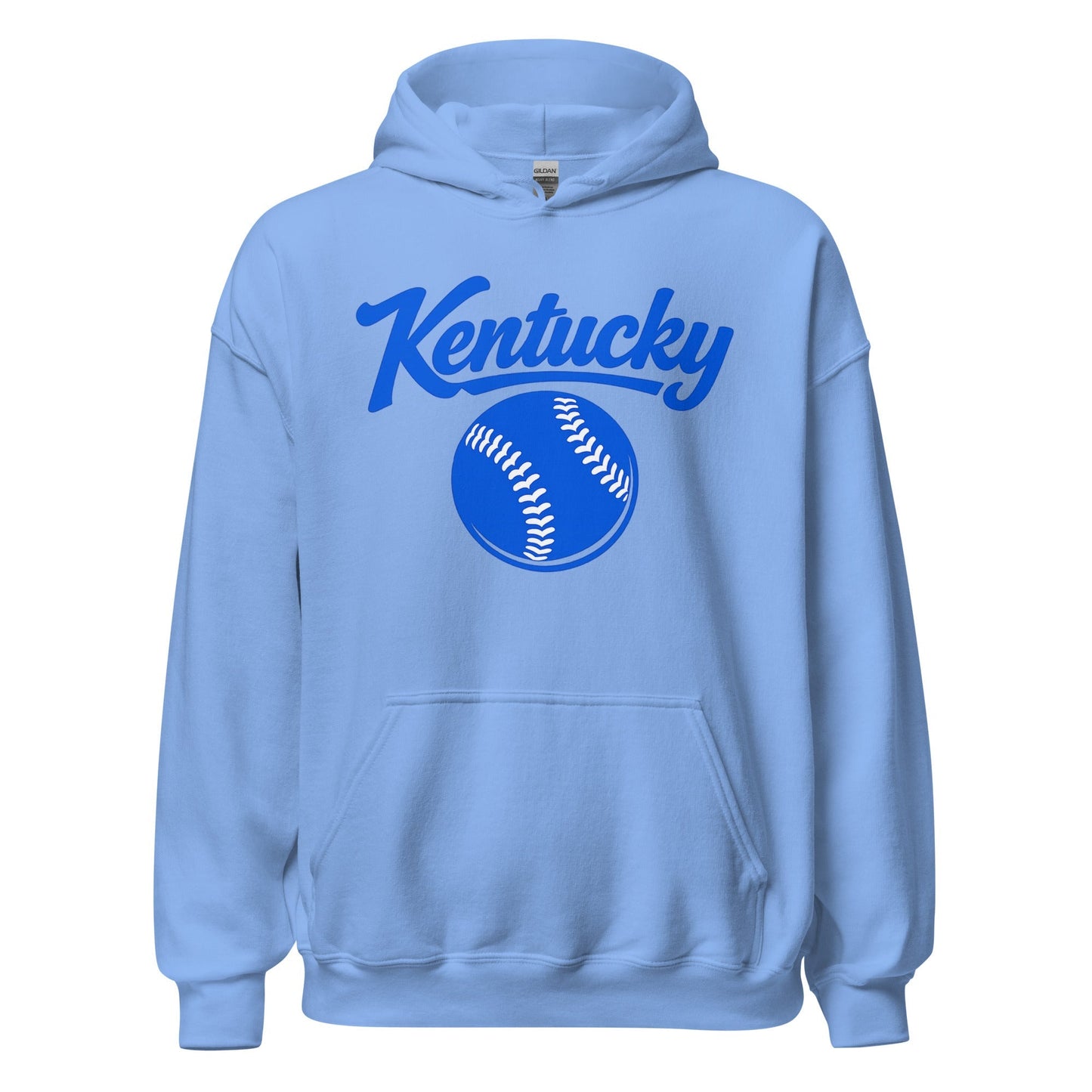 Blue Kentucky Script Softball Hoodie | Classic Pullover Sweatshirt