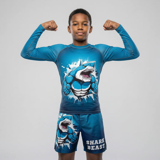 SHARK BEAST KIDS FIGHT SHORTS