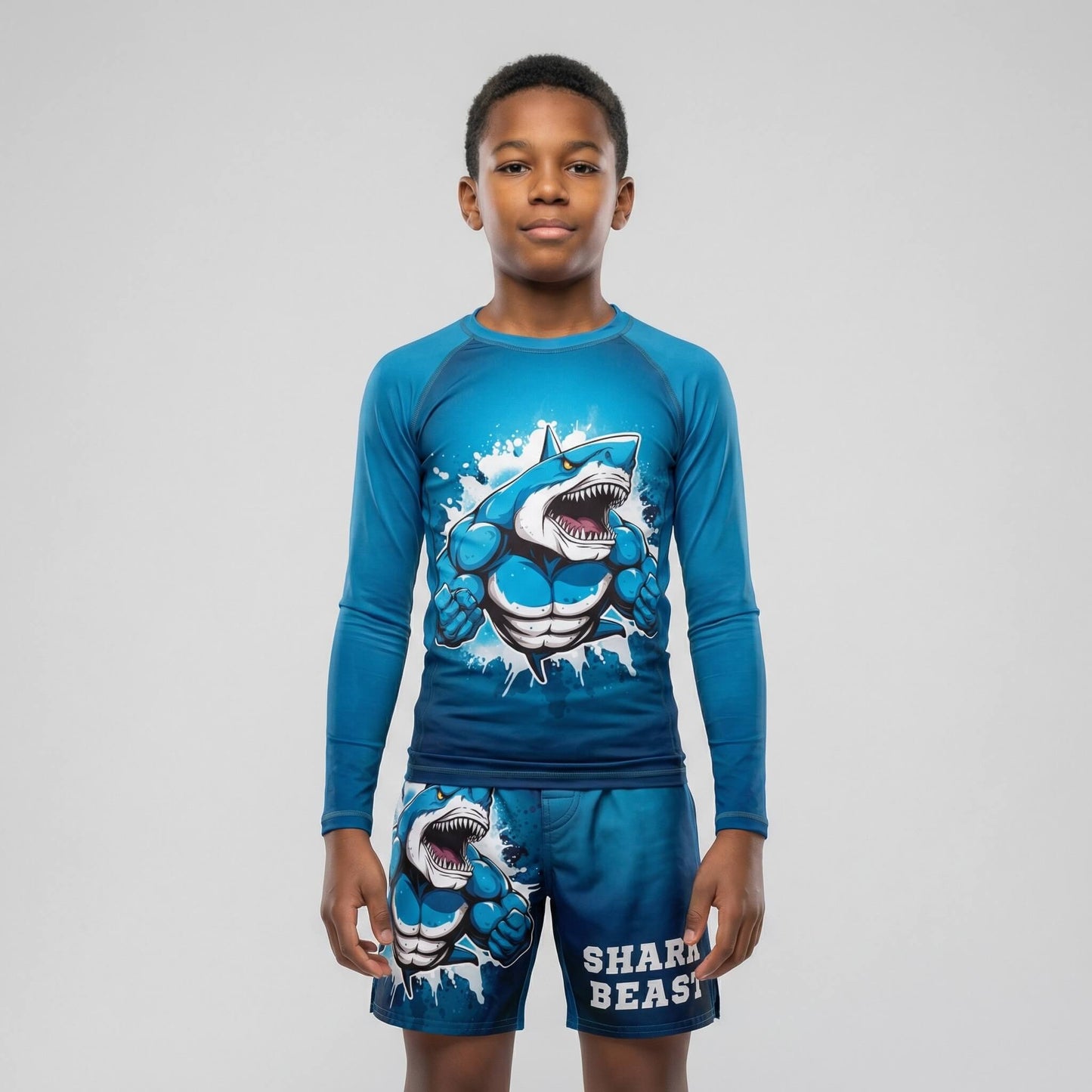 SHARK BEAST KIDS FIGHT SHORTS