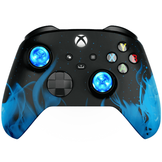 MODDEDZONE BLUE FIRE XBOX SERIES X CUSTOM MODDED CONTROLLER