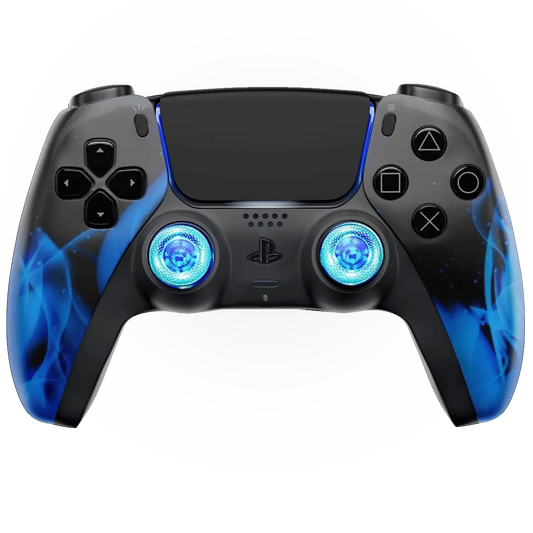 MODDEDZONE BLUE FIRE PS5 CUSTOM MODDED CONTROLLER
