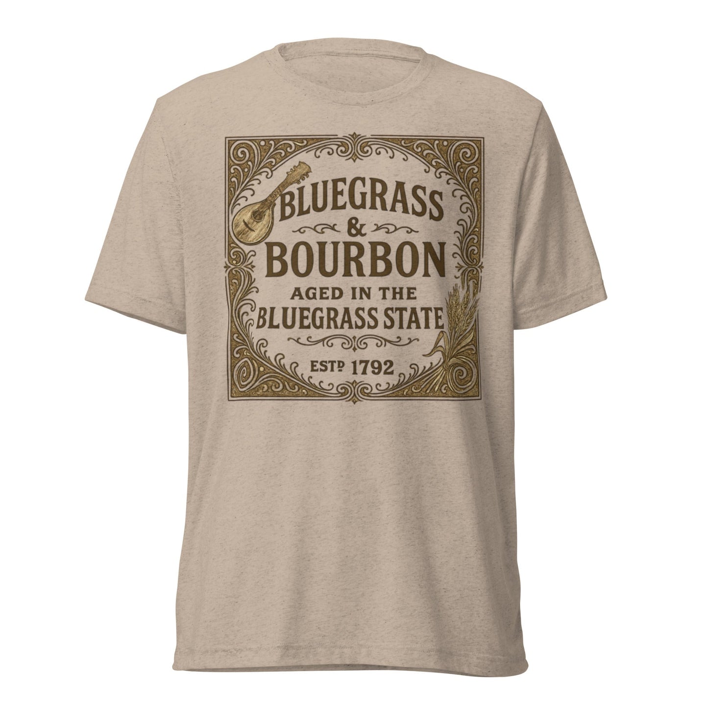 Bluegrass & Bourbon Vintage Label T-Shirt | Kentucky Heritage | Elite