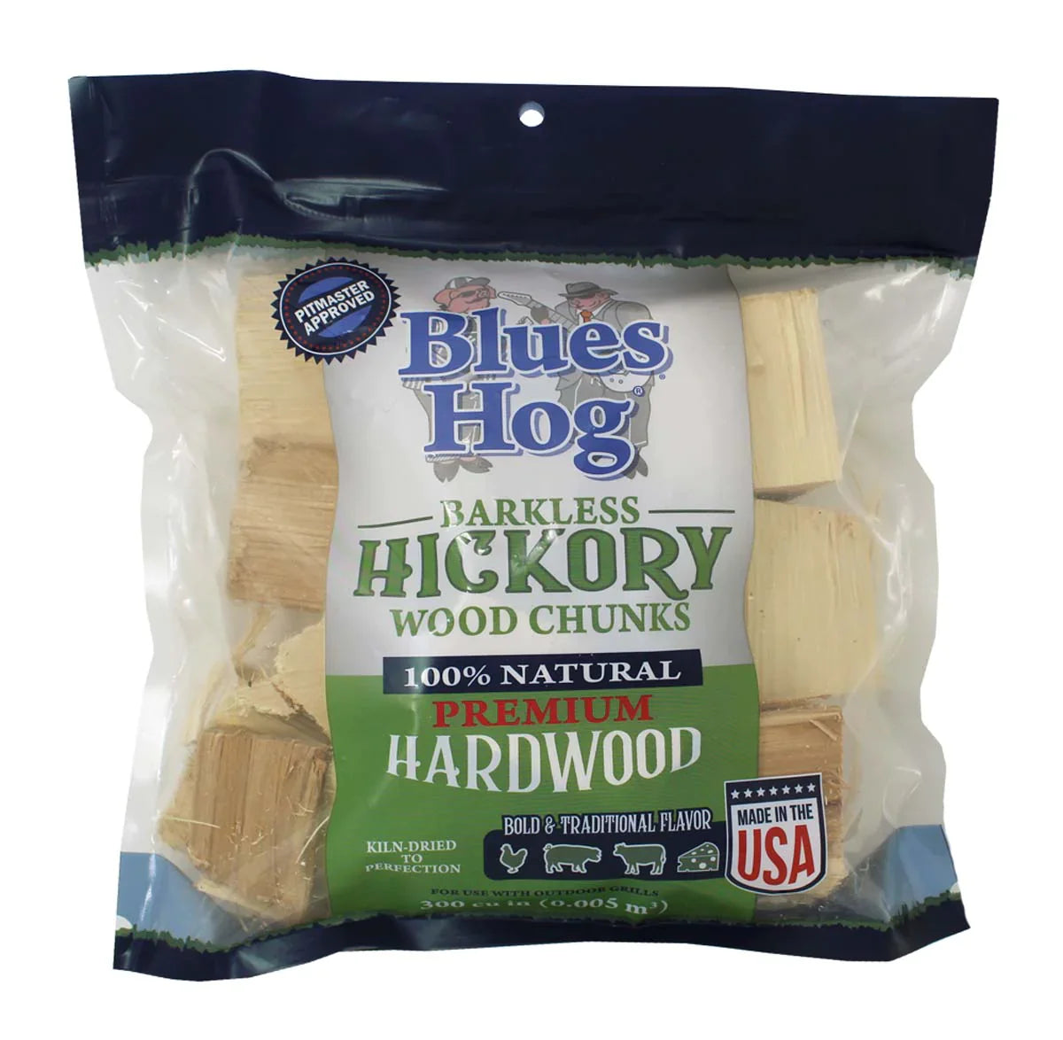 Blues Hog Barkless Hickory Wood Chunks