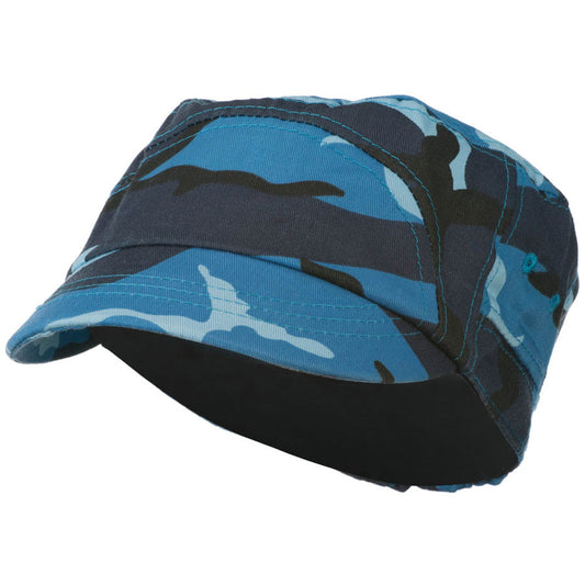 Boy's Short Brim Military Hat