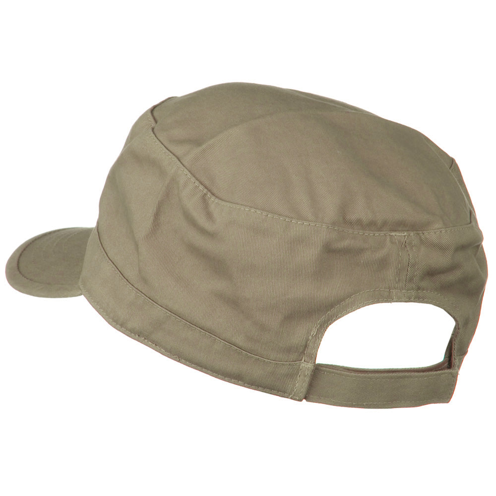 Big Size Solid Military Cap