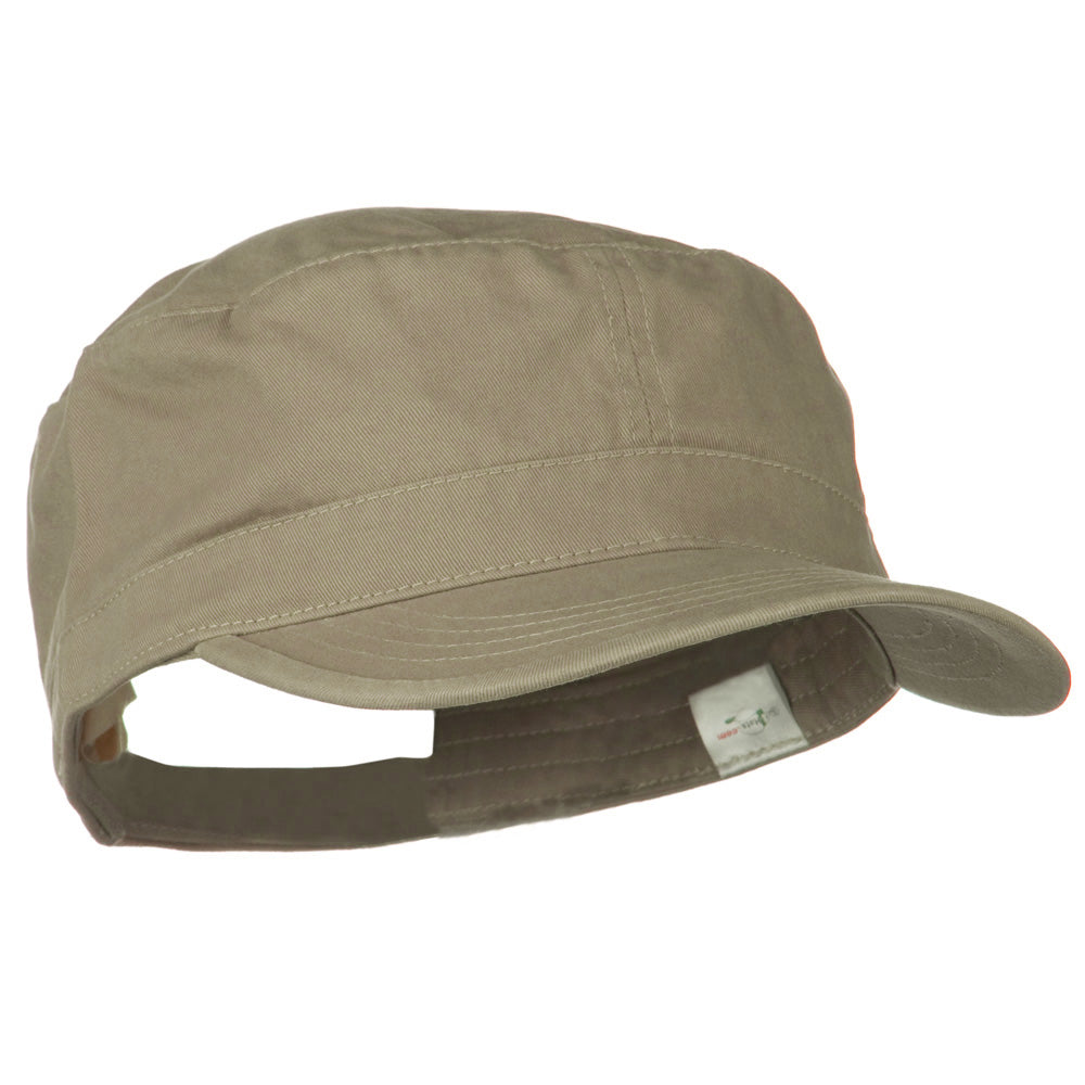 Big Size Solid Military Cap