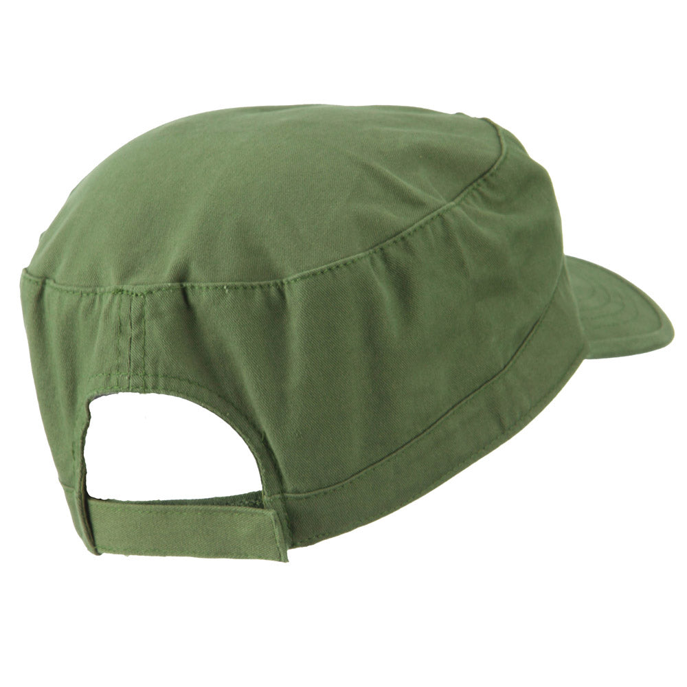 Big Size Solid Military Cap