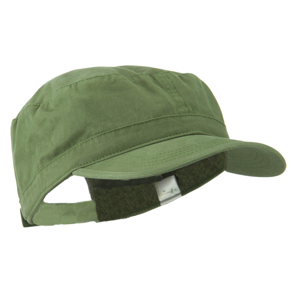 Big Size Solid Military Cap