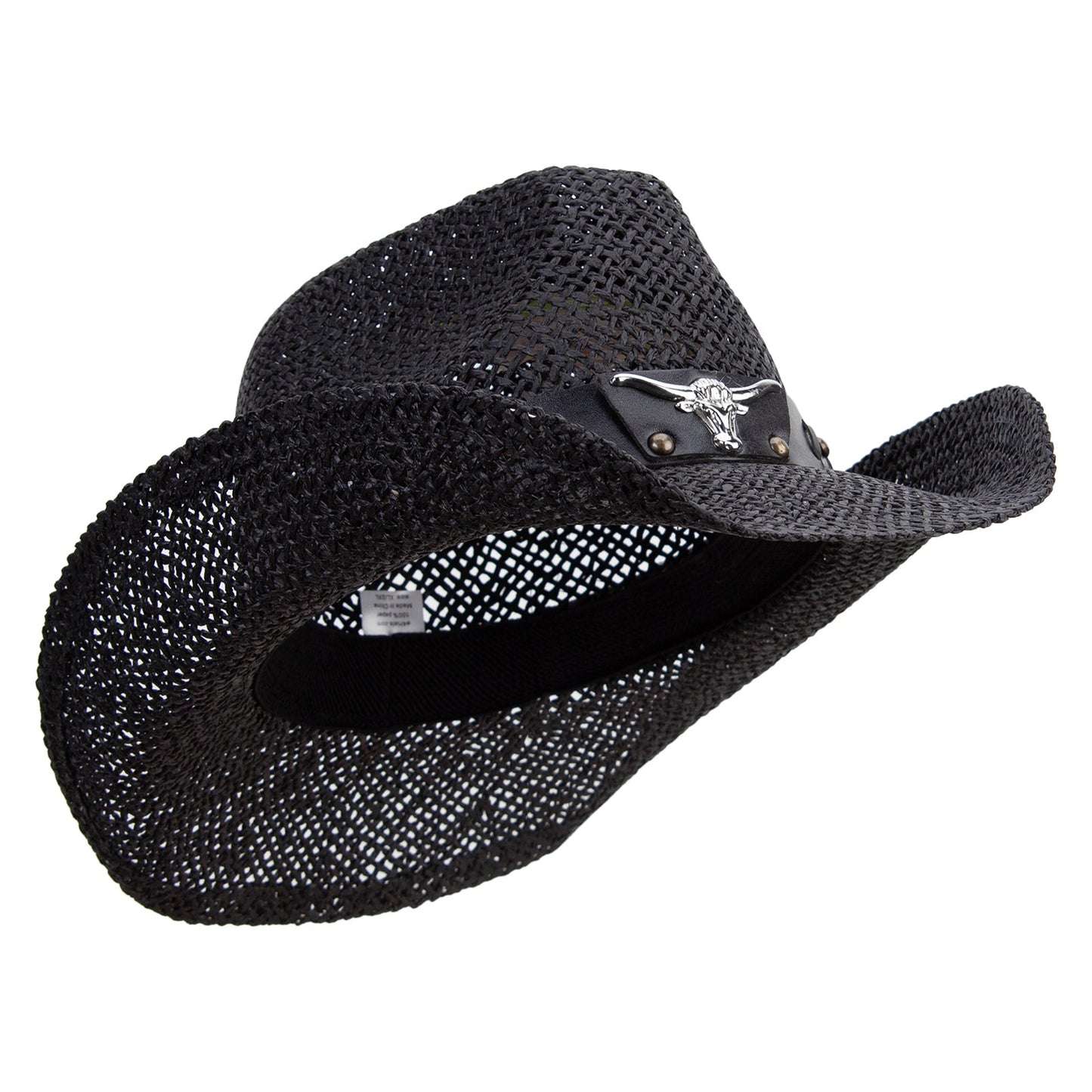 Big Size Bull Emblem Cowboy Hat