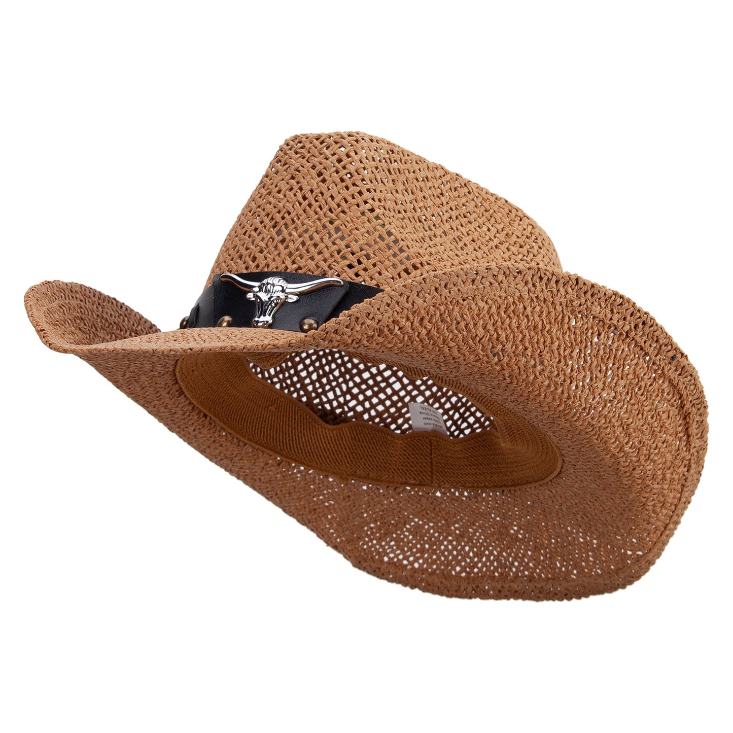 Big Size Bull Emblem Cowboy Hat